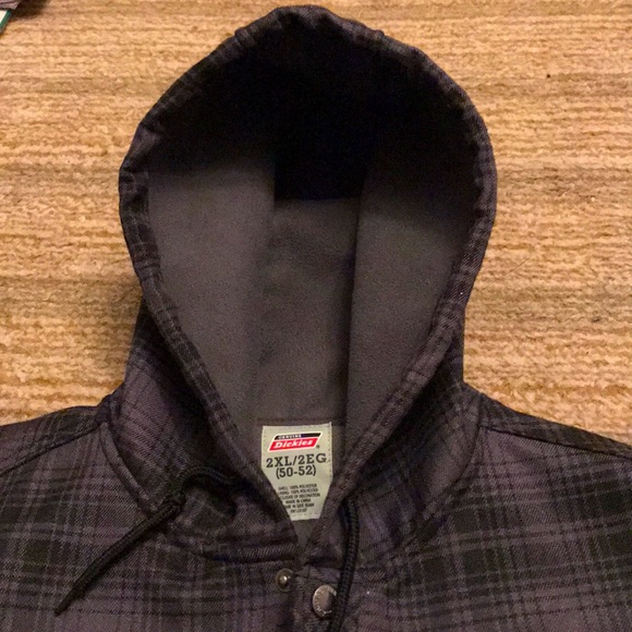 dickies quilted plaid jacket